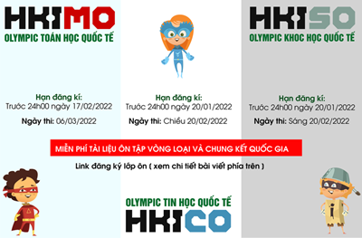 [Mở đăng ký] Kỳ thi OLYMPIC Toán học quốc tế HKIMO 2021-2022