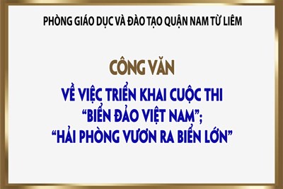 Công văn về việc triển khai Cuộc thi Biển đảo Việt Nam