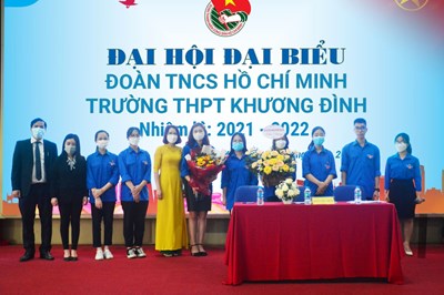 Đại hội Đoàn trường THPT Khương Đình nhiệm kỳ 2021 - 2022