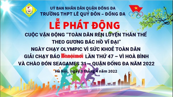 Học sinh THPT Lê Quý Đôn – Đống Đa hưởng ứng giải chạy báo Hà Nội mới lần thứ 47
