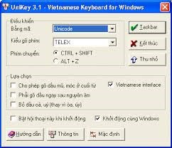 Phần mềm Unikey phiên bản 32bit