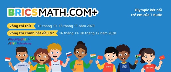 Thông báo tổ chức Kỳ thi Olympic Toán học trực tuyến quốc tế Bricsmath.com