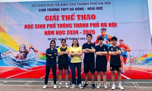 Giải thể thao học sinh THPT thành phố Hà Nội cụm các trường Hà Đông – Hoài Đức năm học 2024-2025.