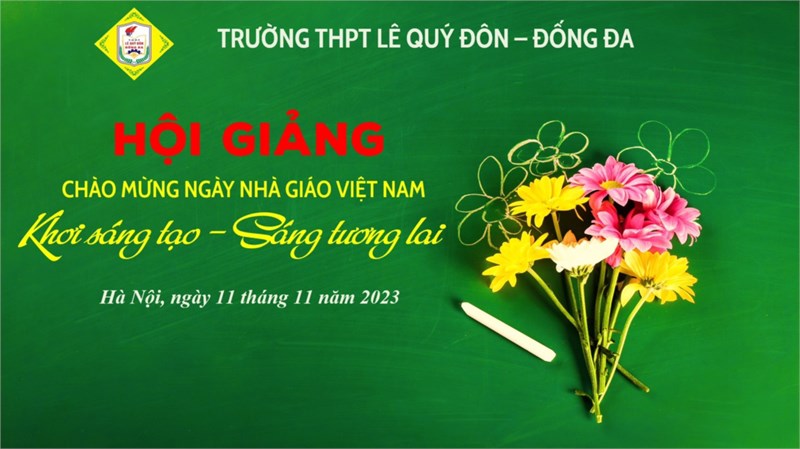 Sôi nổi ngày hội giảng chào mừng kỉ niệm 41 năm ngày Nhà giáo Việt Nam (20/11/1982- 20/11/2023)