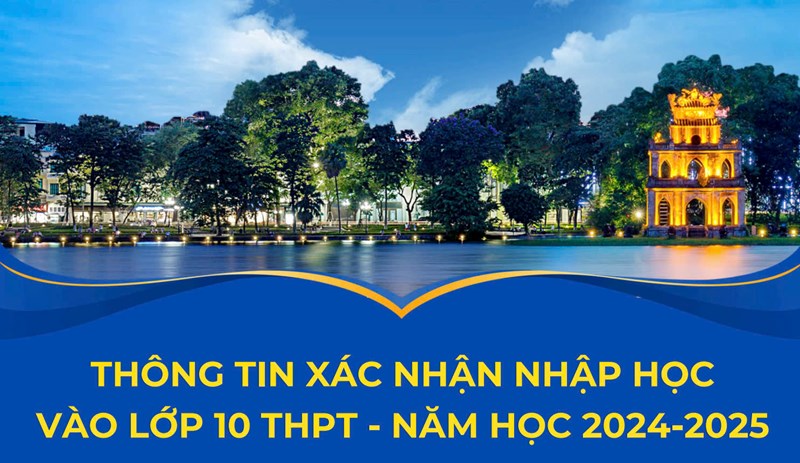 Thông tin xác nhận nhập học vào lớp 10 THPT năm học 2024 - 2025