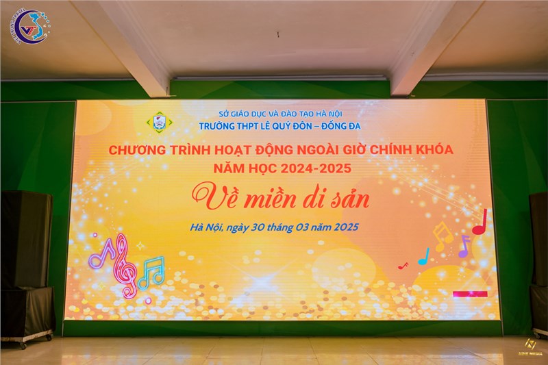 Hoạt động giáo dục ngoài giờ chính khoá chủ đề  Về miền di sản  năm học 2024 - 2025!