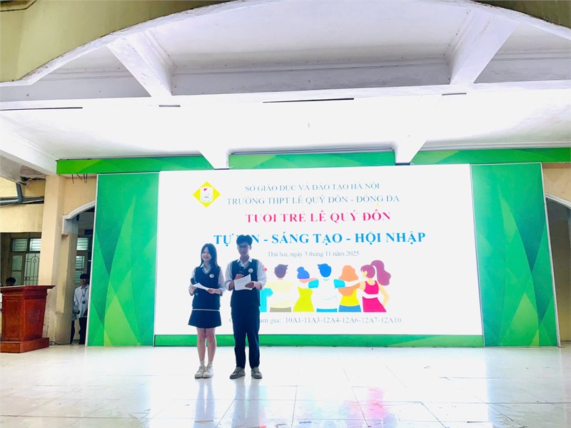 Hoạt động trải nghiệm   Tuổi trẻ Lê Quý Đôn: Tự tin - Sáng tạo - Hội nhập 