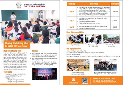 Chương Trình Tiếng Nhật tại trường THPT Xuân Phương