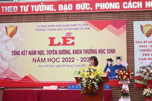 Lễ tổng kết, tuyên dương, khen thưởng học sinh năm học 2022 – 2023 trường THCS Nam Từ Liêm
