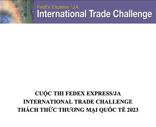  cuộc thi fedex express/ja international trade challenge thách thức thương mại quốc tế 2023