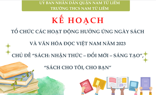 Tổ chức các hoạt động hưởng ứng Ngày Sách và Văn hóa đọc Việt Nam năm 2023 Chủ đề “Sách: Nhận thức – Đổi mới – Sáng tạo”, “Sách cho tôi, cho bạn”