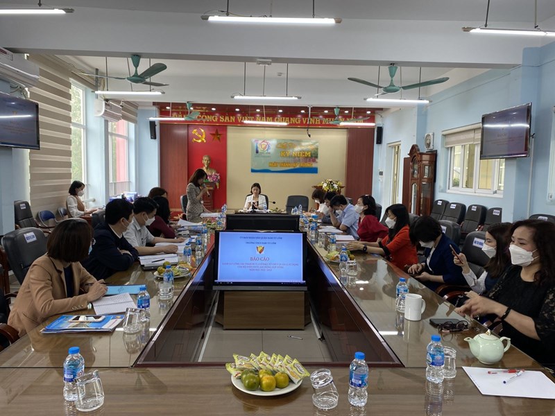 Giám sát công tác tổ chức, quản lý viên chức GD năm 2020-2021 tại trường THCS Nam Từ Liêm