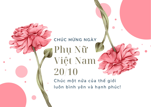 Gửi lời yêu thương nhân ngày Phụ nữ Việt Nam 20/10