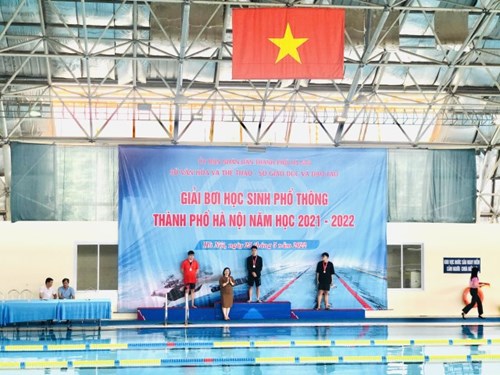 Chúc mừng Huy chương Vàng giải bơi HS Phổ thông thành phố Hà Nội của HS Nguyễn Sĩ Khánh An – Lớp A6K50