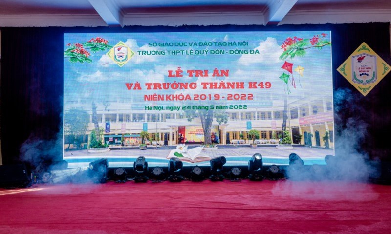 Lễ tri ân và trưởng thành của học sinh K49 trường THPT Lê Quý Đôn – Đống Đa: Xúc động và tự hào