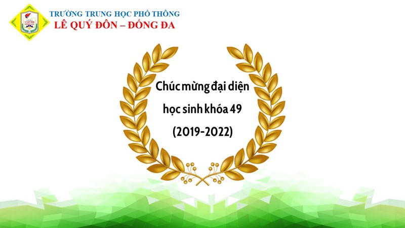 Chúc mừng đại diện các em học sinh K49 đạt kết quả xuất sắc trong kì thi tốt nghiệp THPT năm 2022