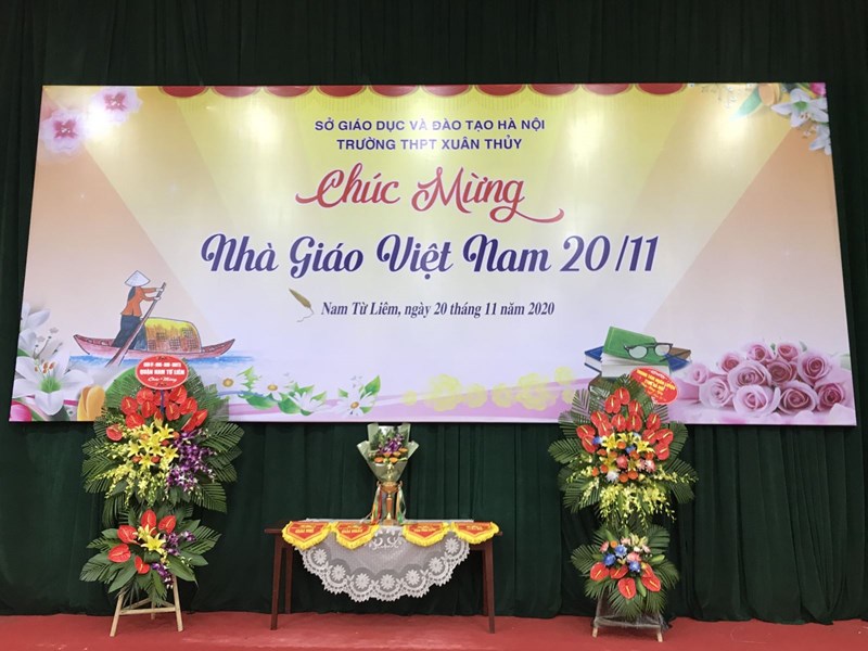  Trường THPT Xuân Thủy chào mừng 38 năm ngày Nhà giáo Việt Nam 20/11