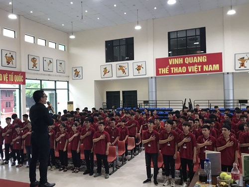 Học sinh thpt xuân thủy hô vang cam kết trong học tập