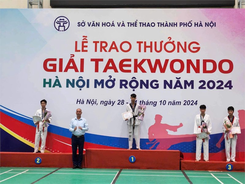 Lễ trao Giải Taekwondo Hà Nội mở rộng năm 2024