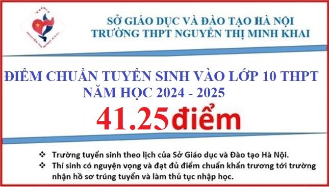 Hướng dẫn NHẬP HỌC vào lớp 10 Khóa 60, Trường THPT Nguyễn Thị Minh Khai Năm học 2024-2025