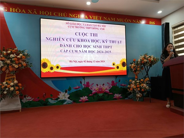 Học sinh THPT Liên Hà đạt thành tích xuất sắc tại Cuộc thi Nghiên cứu Khoa học, Kỹ thuật cấp cụm năm học 2024-2025.