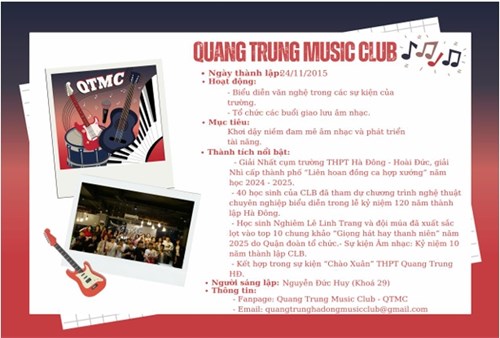 Tổng kết hoạt động câu lạc bộ Âm nhạc năm học 2024-2025