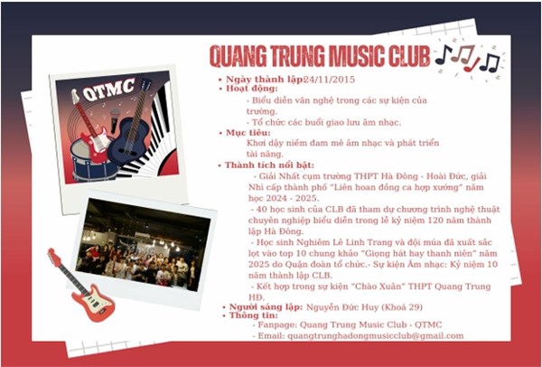 Tổng kết hoạt động câu lạc bộ Âm nhạc năm học 2024-2025