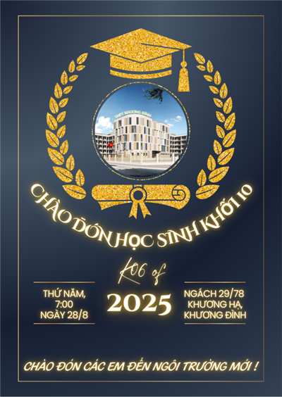 Thông báo lịch Chào đón học sinh Khối 10 năm học 2025 - 2026