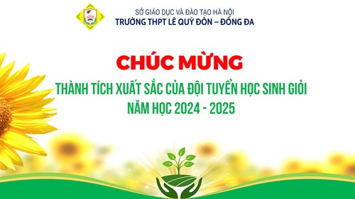 Chúc mừng thành tích xuất sắc của đội tuyển học sinh giỏi!