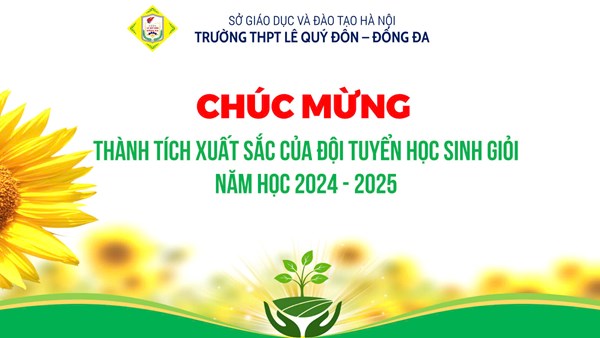 Chúc mừng thành tích xuất sắc của đội tuyển học sinh giỏi!