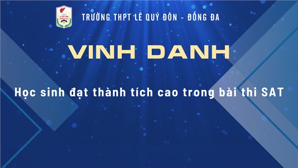 Chúc mừng các chiến binh SAT của K52 - những gương sáng tự hào