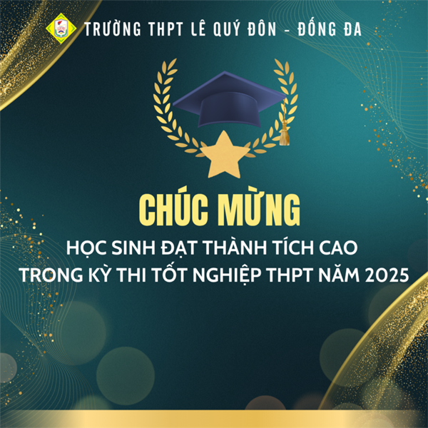 Chúc mừng học sinh khối 12- khóa 52 đạt thành tích cao trong kì thi tốt nghiệp THPT 2025