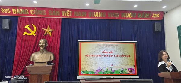 Trường THPT Liên Hà đón nhận tin vui đến từ hội thi Giáo viên dạy giỏi cấp cụm năm học 2025-2026