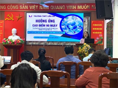 Trường THPT Liên Hà phát động đợt cao điểm  90 ngày tuyên truyền, phổ biến các nghị quyết về KHCN, đổi mới, sáng tạo và chuyển đổi số 