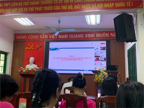 Tập huấn trực tuyến về chữ kí số triển khai học bạ số