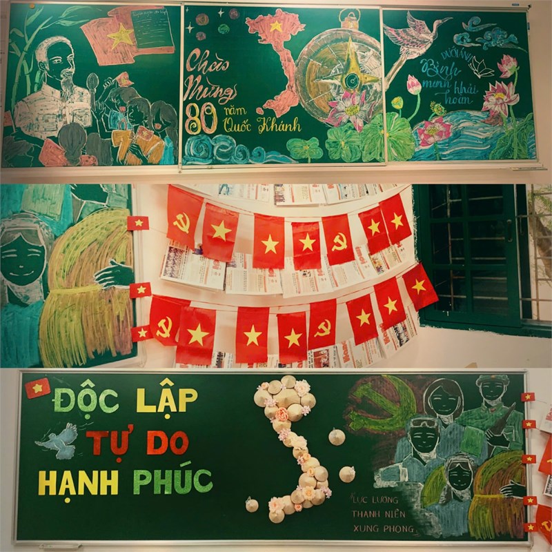 Thpt liên hà sôi nổi phong trào trang trí lớp – chào mừng 80 năm quốc khánh 2/9