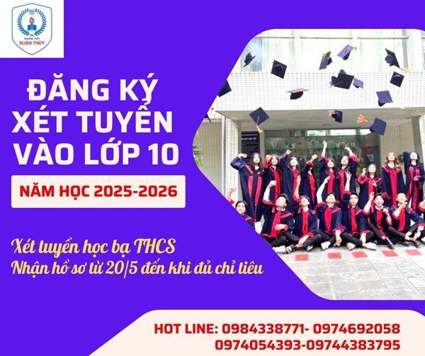 Đăng ký trực tuyến vào lớp 10 năm học 2025-2026