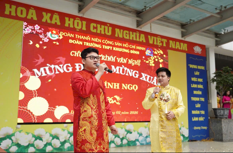 Rực rỡ sắc xuân - bùng nổ cảm xúc ​tại hội chợ xuân 2026 trường thpt khương đình