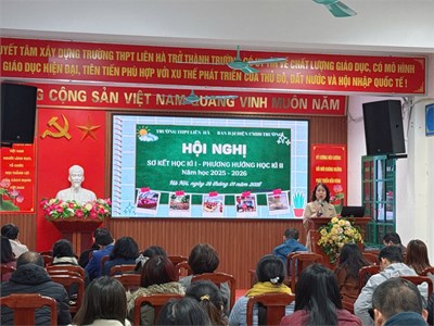 Trường THPT Liên Hà tổ chức Hội nghị Cha mẹ học sinh sơ kết học kì I năm học 2025-2026